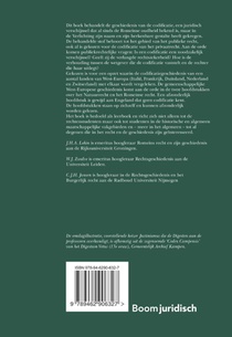 Hoofdstukken uit de Europese Codificatiegeschiedenis achterzijde
