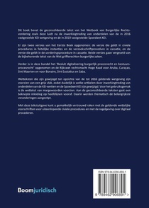 Tekstuitgave Wetboek van Burgerlijke Rechtsvordering achterzijde