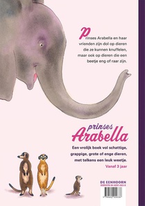 Prinses Arabella's schattige, grappige, grote, enge dierenboek achterzijde