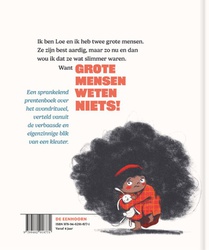 Grote mensen weten niets achterzijde