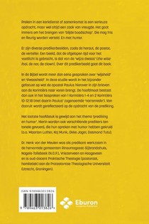 De dwaasheid van de prediking achterzijde