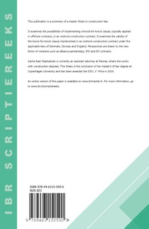 Knock-for-knock in onshore construction contracts achterzijde