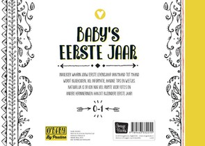 Baby's eerste jaar achterzijde