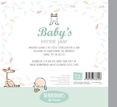 Baby's eerste jaar achterzijde