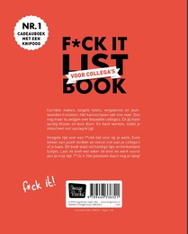 F*ck it list book voor collega’s achterzijde