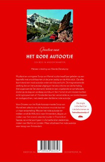 Groeten van het rode autootje achterzijde
