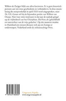 Prins Willem van Oranje herdenkingsrede achterzijde