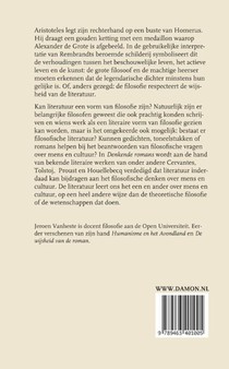 Denkende romans achterzijde