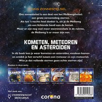 Kometen, meteoren en asteroïden achterzijde