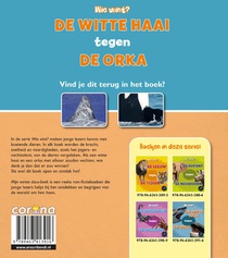 De witte haai tegen de orka achterzijde