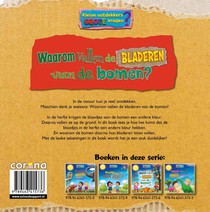 Waarom vallen de bladeren van de bomen? achterzijde