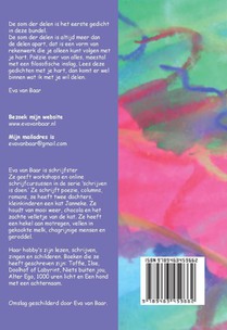 poeziebundel de som der delen achterzijde