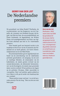 De Nederlandse premiers achterzijde