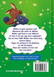 Vega-wolf Willem wil slapen achterzijde