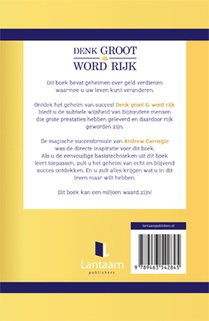 Denk groot & word rijk achterzijde