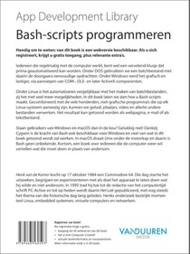 Bash-scripts programmeren achterzijde