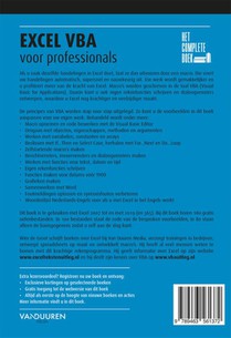 Het Complete Boek: Excel VBA voor professionals, 3e editie achterzijde