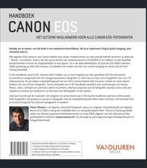 Handboek Canon EOS achterzijde