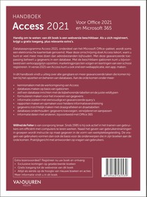 Handboek Access 2021 achterzijde