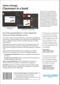 Classroom in a book: Indesign 2022, Nederlandse editie achterzijde