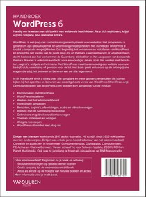 Handboek WordPress 6e editie achterzijde