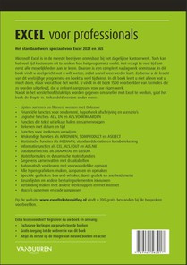 Excel voor professionals achterzijde