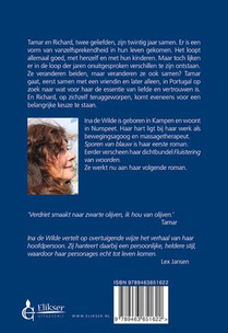 Sporen van blauw achterzijde