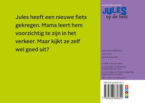 Jules op de fiets achterzijde