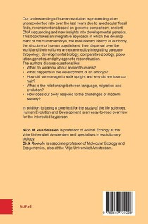 Human Evolution and Development achterzijde