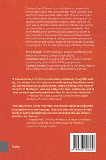 Writing the Liberal Arts and Sciences achterzijde