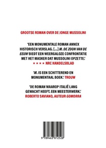 M. De zoon van de eeuw achterzijde