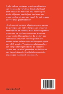 De geschiedenis van de vrouw in 100 voorwerpen achterzijde