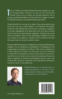 De val van Amerika achterzijde