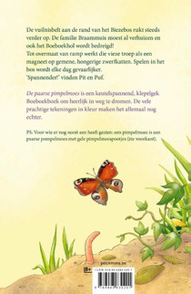 De paarse pimpelmoes achterzijde