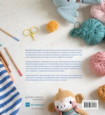 Maak 20 kleurrijke amigurumidiertjes achterzijde