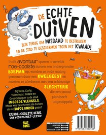 Echte Duiven spetteren samen achterzijde