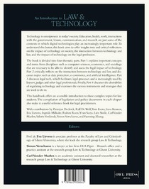 An introduction to Law & Technology achterzijde