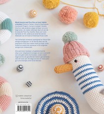 Maak 20 kleurrijke amigurumidiertjes achterzijde