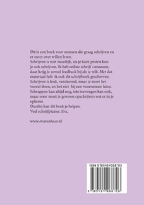 Schrijfboek Schrijven is doen achterzijde