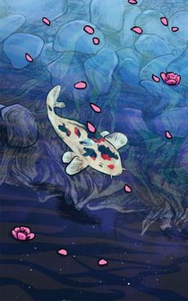 De heilige van de berg Koya achterzijde