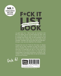 F*ck it list book voor vrienden achterzijde