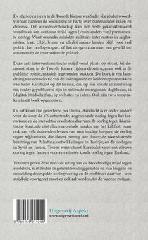 Een pen tegen permanente oorlog achterzijde