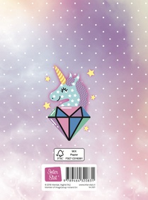 Unicorn vriendenboek achterzijde