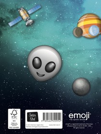 Vriendenboek - Emoji Space Monkey achterzijde