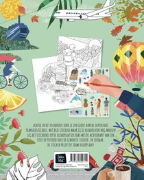 Rub-on-stickers Kleurboeken - Travelling achterzijde