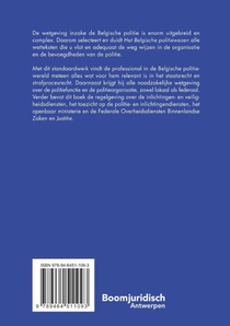 Het Belgische politiewezen 2023 set achterzijde