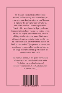 De vreemde zaak van het quasi-onvindbare Elzeviertje achterzijde