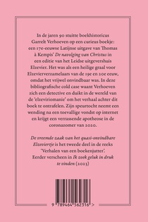 De vreemde zaak van het quasi-onvindbare Elzeviertje achterzijde