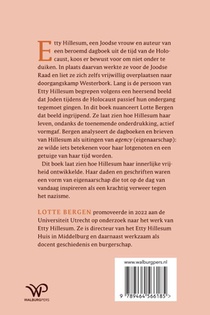 Het verweer van Etty Hillesum tegen het nazisme achterzijde