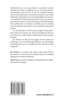 Aan de belastingbetalers van Nederland achterzijde